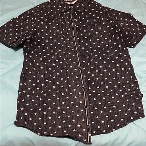 Denim & Flower Navy Star Print Shirt